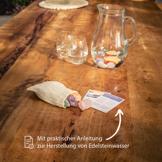 Wassersteine XL-Mischung #1 | 10 beliebte Sorten Natursteine für Edelsteinwasser | insg. 1kg
