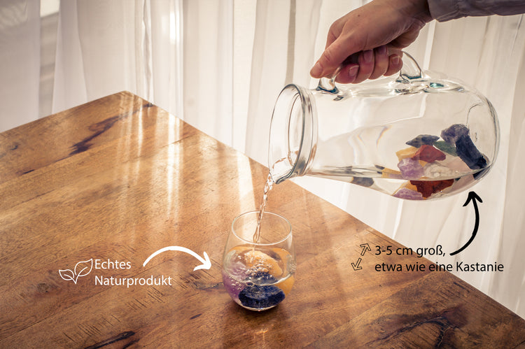 Wassersteine XL-Mischung #1 | 10 beliebte Sorten Natursteine für Edelsteinwasser | insg. 1kg