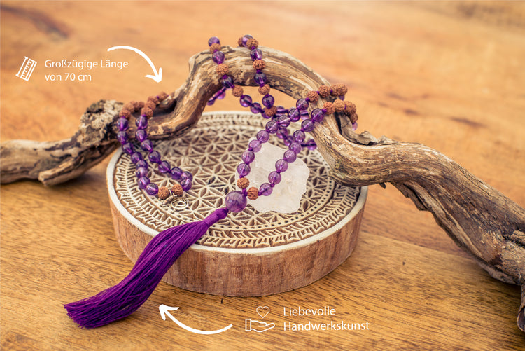 Amethyst Mala | Innerer Frieden | Edelstein Mala