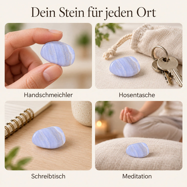 Chalcedon, blau Trommelstein – Ideen für jeden Ort