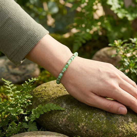 Chrysopras Mini-Kugelarmband | 4 mm