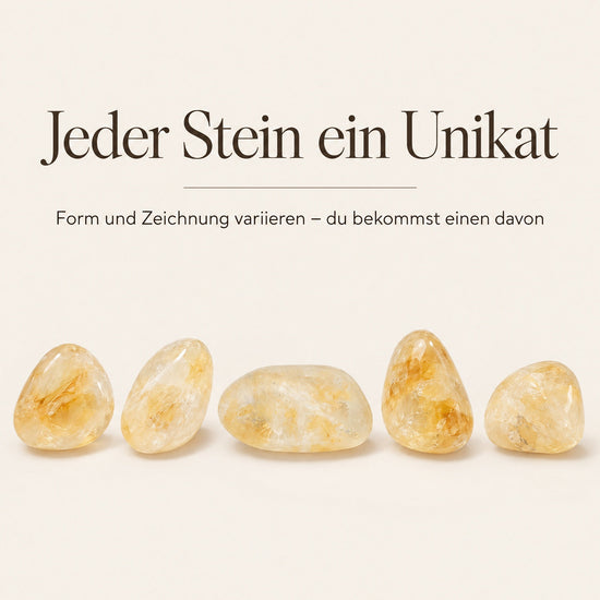 Citrin (gebrannt) Trommelstein – jeder Stein ein Unikat