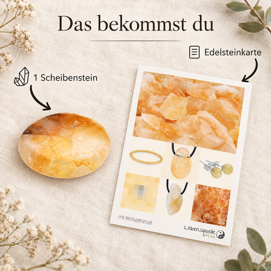 Citrin Scheibenstein – Lieferumfang