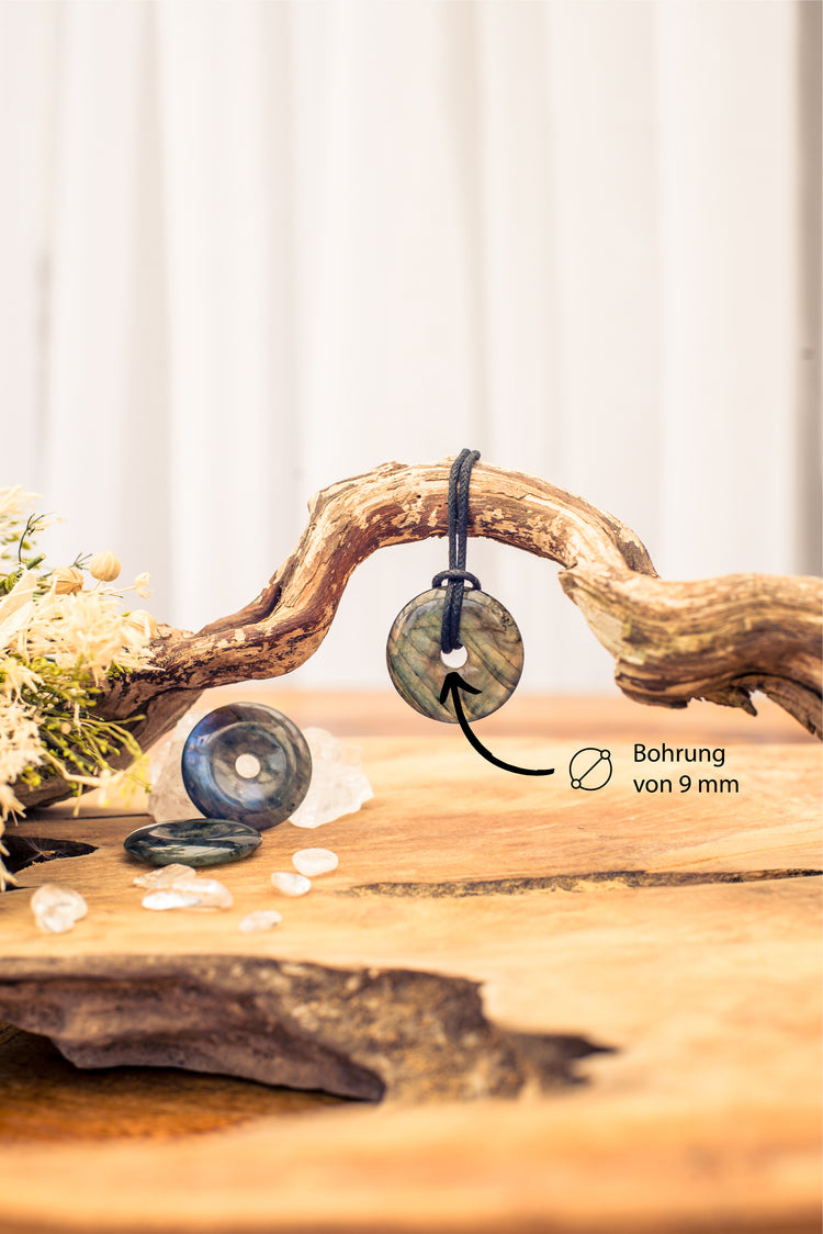 Labradorit Donut | 30 mm Anhänger