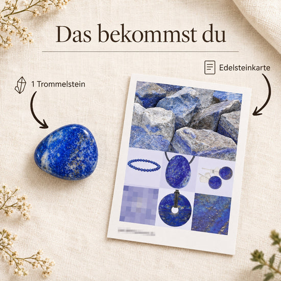 Lapislazuli Trommelstein – Lieferumfang