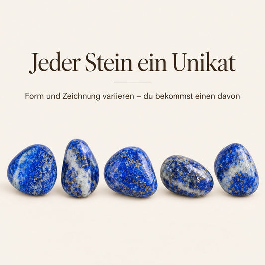 Lapislazuli Trommelstein – jeder Stein ein Unikat