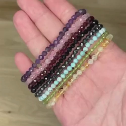 Citrin | facettiertes Armband | 4 mm