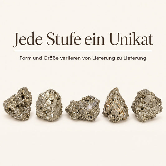 Pyrit (Katzengold) Rohsteine – jeder Stein ein Unikat