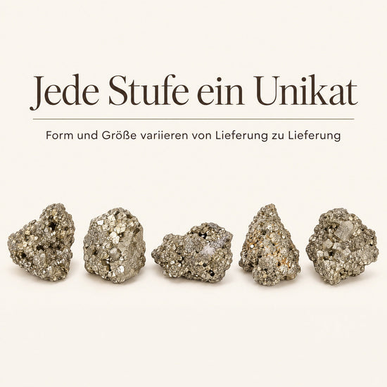 Pyrit (Katzengold) Rohsteine – jeder Stein ein Unikat