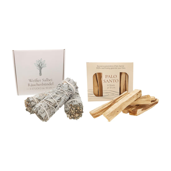 Räucherset Weißer Salbei und Palo Santo