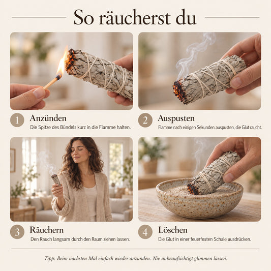 Räucherset Weißer Salbei und Palo Santo