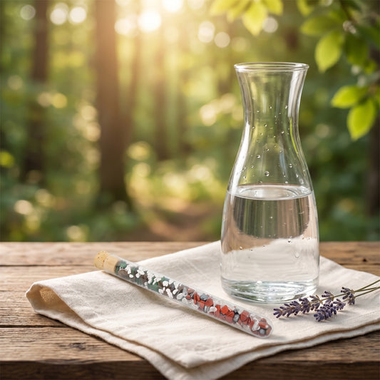 Wasserstab Kombination | Gelassenheit und Balance — Tragebild