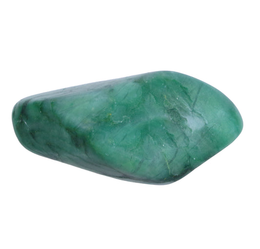 Prasem (afrikanische Jade) Trommelstein