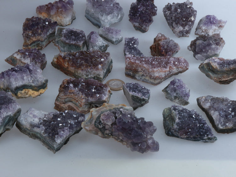 Amethyst Kristalle | 100% naturbelassene Drusenstücke | 2 KG | Restposten