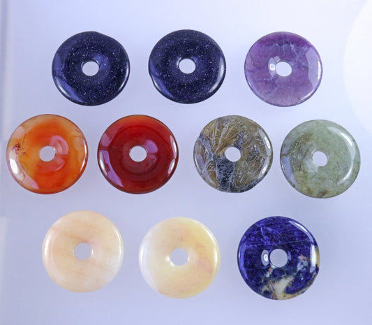 10x Donut Anhänger 40 mm Restposten | Überraschungsposten