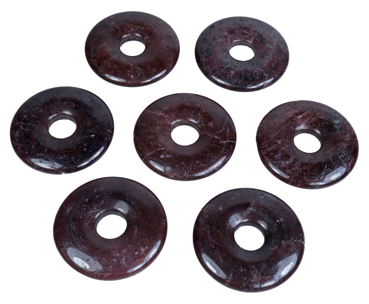 Granat Donut | 30 mm Anhänger