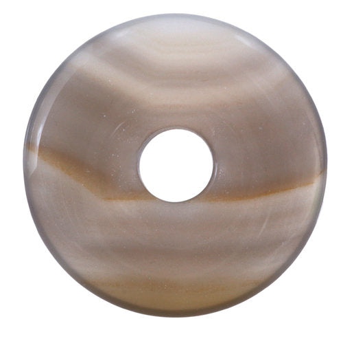 Achat, natur Donut | 30 mm Anhänger