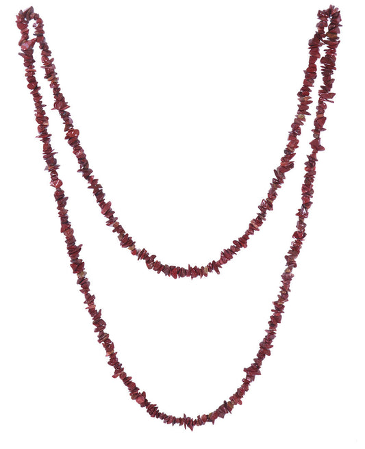 Jaspis, rot Splitterkette | 90 cm