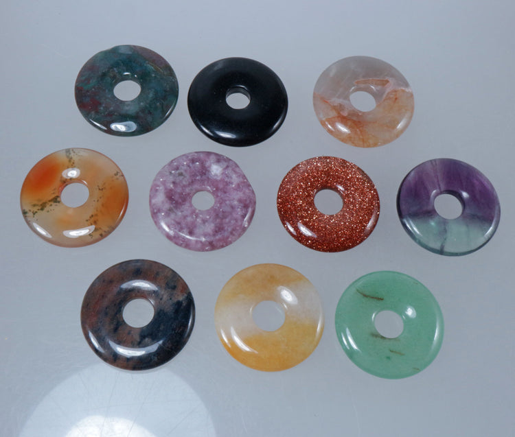 10x Donut Anhänger 30 mm Restposten | Überraschungsposten