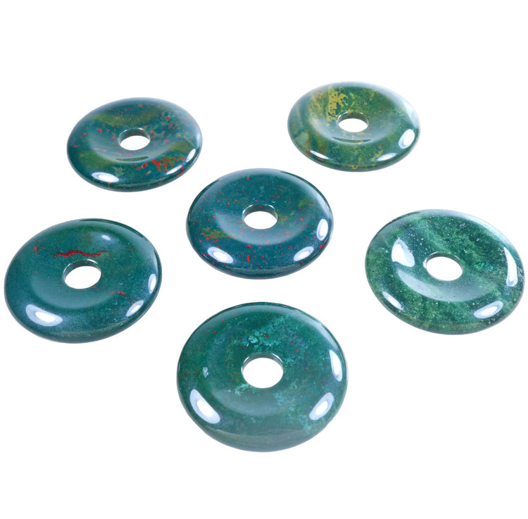 Heliotrop Donut | 40 mm Anhänger + Baumwollband