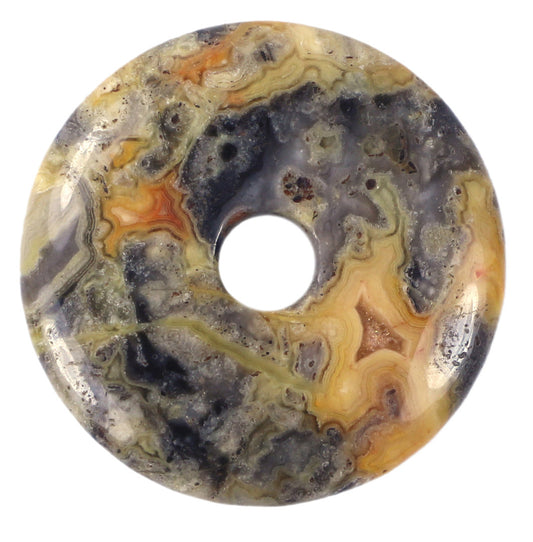 Crazy Lace Achat Donut | 40 mm Anhänger + Baumwollband