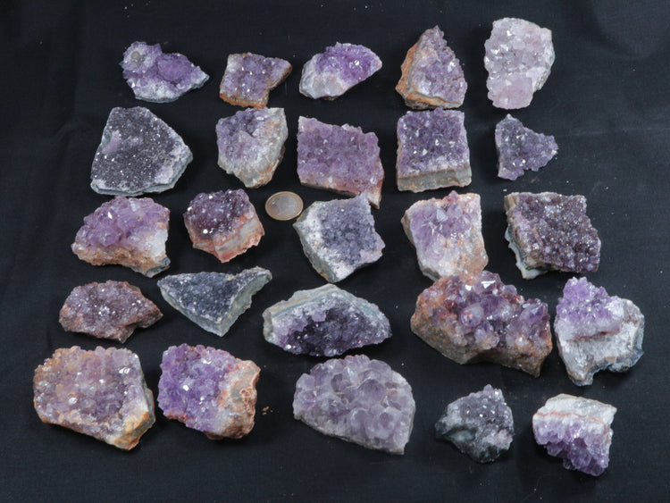 Amethyst Kristalle | 100% naturbelassene Drusenstücke | 1 KG | Restposten