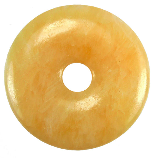 Orangencalcit Donut | 40 mm Anhänger