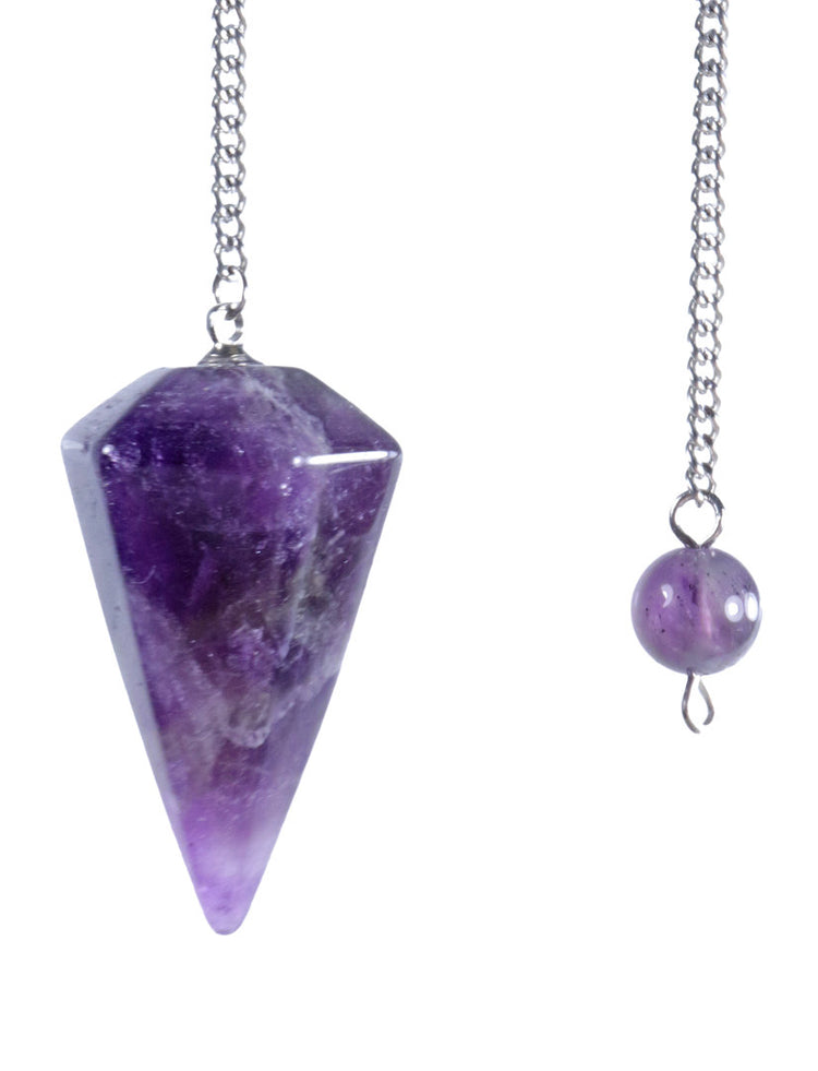 Amethyst Pendel, geschliffen facettiert