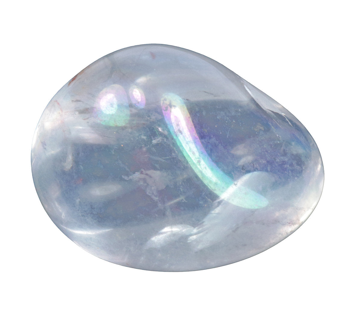 Aqua Aura Bergkristall-Stufe Mit Regenbogen-Effekt – 67mm, 97g, AAA-Qualität Aus Brasilien