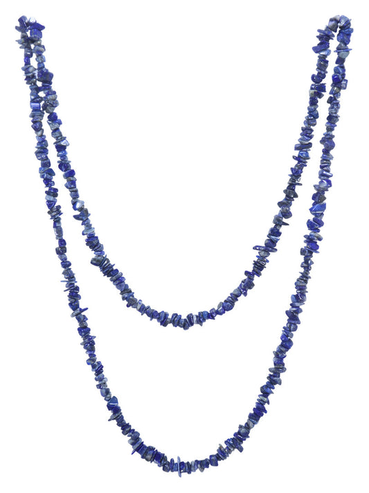 Lapislazuli Splitterkette | 80 cm