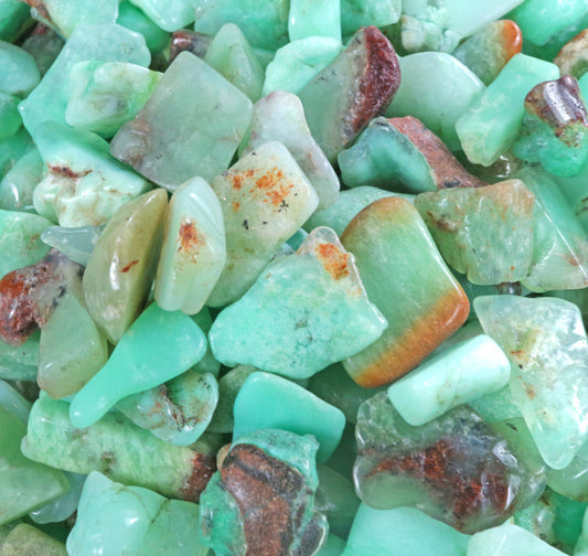 Chrysopras Mini-Trommelsteine