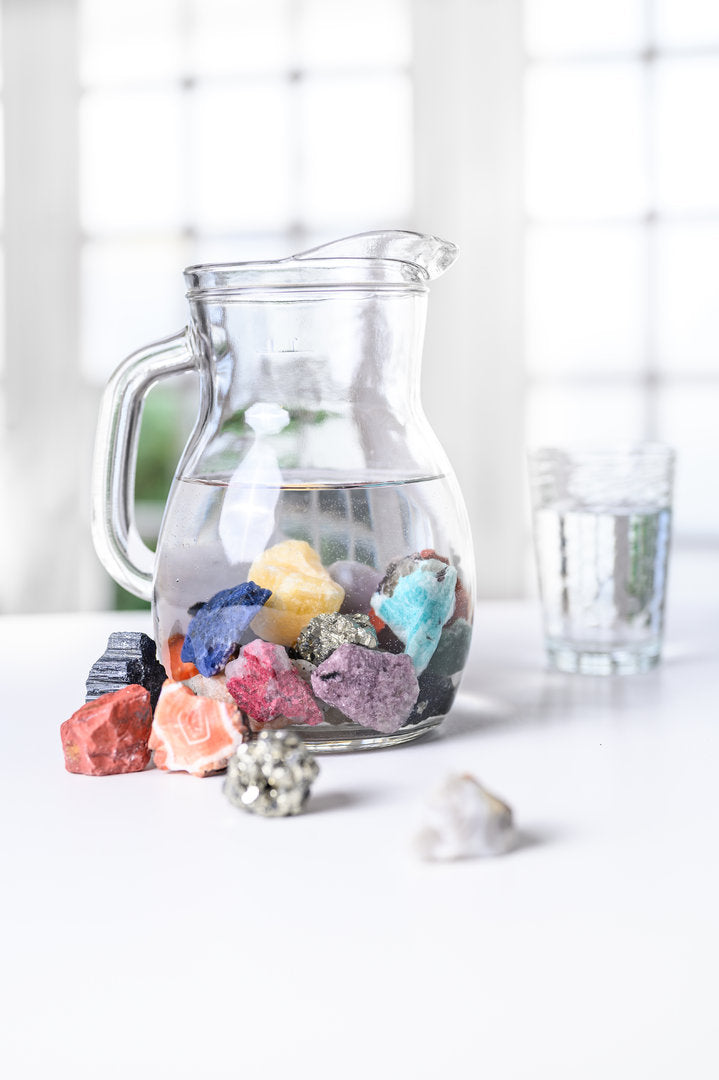 Wassersteine XL-Mischung #1 | 10 beliebte Sorten Natursteine für Edelsteinwasser | insg. 1kg
