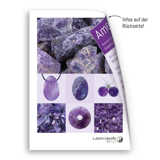 3er Set Pendel, facettiert | Amethyst + Bergkristall + Rosenquarz