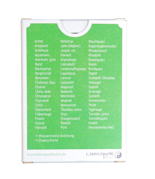 Edelsteinkarten Set | 60 + 2 informative Karten zu den beliebtesten Edelsteinen