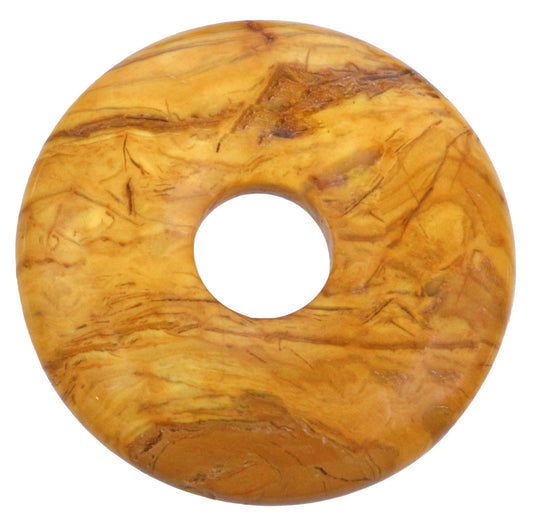 Jaspis, gelb Donut | 30 mm Anhänger