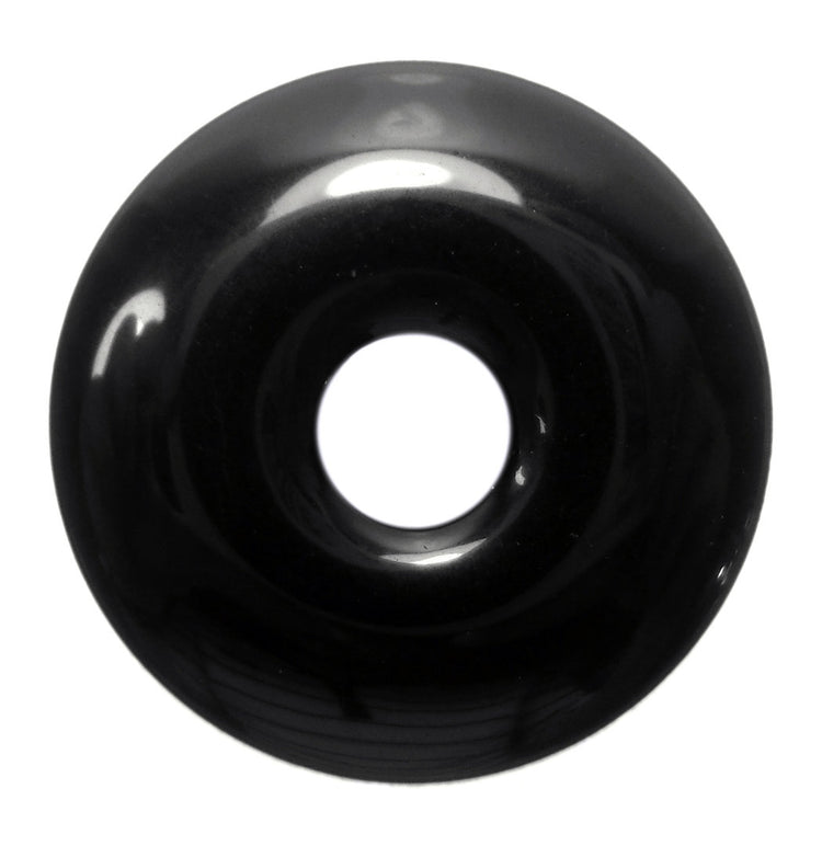 Obsidian, schwarz Donut | 40 mm Anhänger